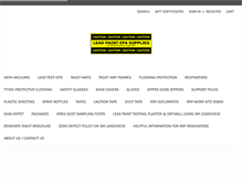 Tablet Screenshot of leadpaintepasupplies.com